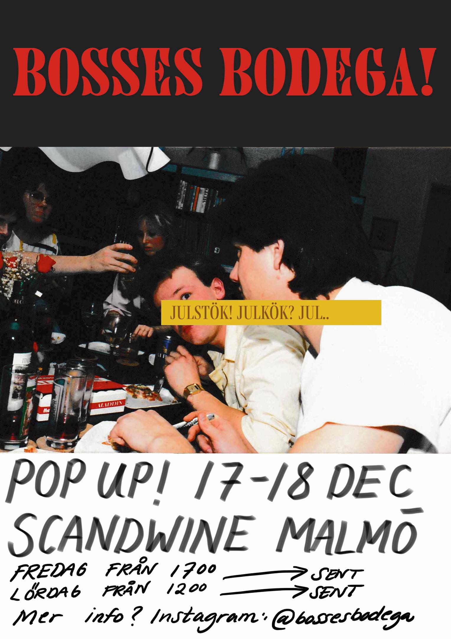 POP UP! 17-18 december på Scandwine  i Malmö